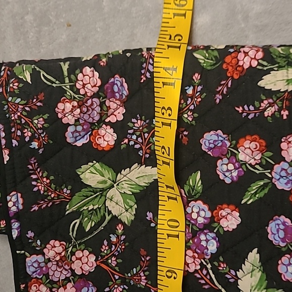 Vera Bradley Berry Berry Quilted Tote Bag - Black and Purple - Picture 4 of 8